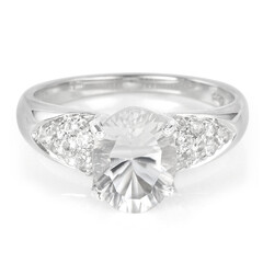 Anello in argento con Petalite