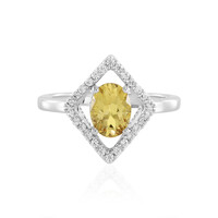Anello in argento con Berillo Giallo