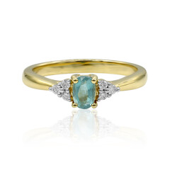 Anello in oro con Grandidierite (AMAYANI)