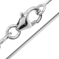 Catena semirigida in oro bianco 9K - 45 cm - 3,1 g
