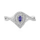 Anello in argento con Tanzanite
