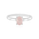 Anello in argento con Quarzo Rosa
