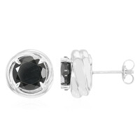 Orecchini in argento con Spinello Nero