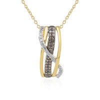Collana in argento con Diamante Champagne I3
