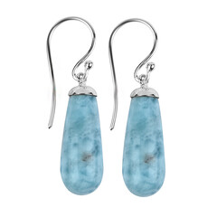Orecchini in argento con Larimar