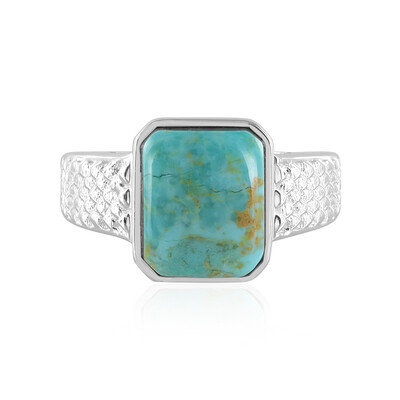 Anello in argento con Turchese Kingman Mohave Blu