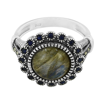 Anello in argento con Labradorite