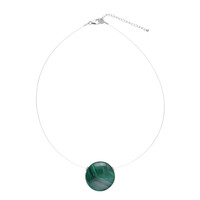 Collana in argento con Malachite