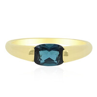 Anello in oro con Indicolite Brasiliana