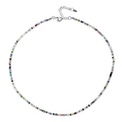 Collana in argento con Granato Mozambico (Riya)