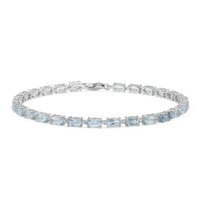 Bracciale in argento con Topazio Blu Cielo