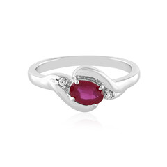 Anello in argento con Rubino del Madagascar