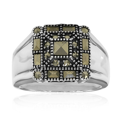 Anello in argento con Marcassite (Annette classic)
