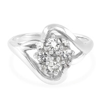 Anello in argento con Zaffiro Bianco