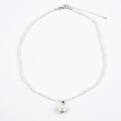 Collana in argento con Perla di Acqua Dolce