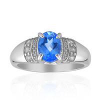 Anello in argento con Topazio Blu Indaco