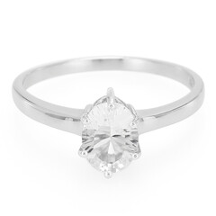 Anello in argento con Petalite