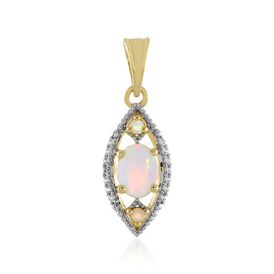 Ciondolo in oro con Opale di Welo (Adela Gold)
