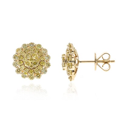 Orecchini in oro con Diamante Giallo SI2 (CIRARI)