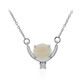 Collana in argento con Opale Bianco