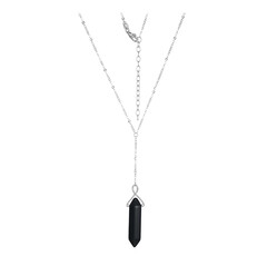 Collana in argento con Ossidiana