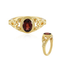 Anello in argento con Granato Mozambico