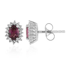 Orecchini in argento con Rodolite