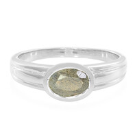 Anello in argento con Labradorite