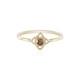 Anello in oro con Diamante Champagne I2