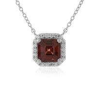 Collana in argento con Zircone Mogano