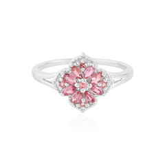 Anello in argento con Tormalina Rosa Brasiliana