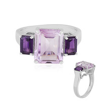Anello in argento con Ametista Rose de France