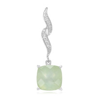 Ciondolo in argento con Prehnite