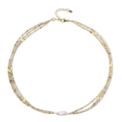 Collana in argento con Zircone Canarino (Riya)