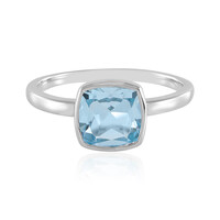 Anello in argento con Topazio Blu Cielo