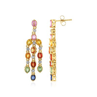 Orecchini in argento con Zaffiro Rosa