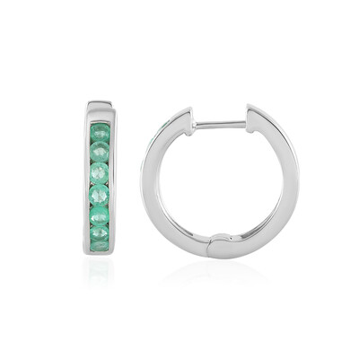 Orecchini in argento con Smeraldo Colombiano
