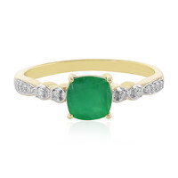 Anello in oro con Smeraldo Brasiliano