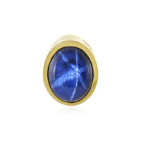 Ciondolo in argento con Zaffiro Stellato Blu