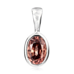 Ciondolo in argento con Zircone Arancio Mashewa