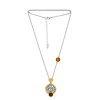 Collana in argento con Ambra Baltica