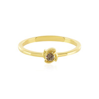 Anello in argento con Diamante Champagne I3