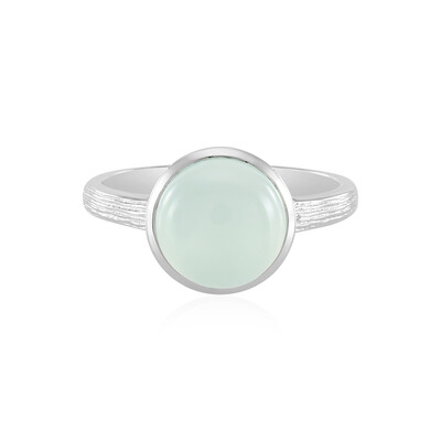 Anello in argento con Calcedonio Acqua