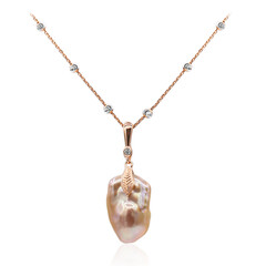 Collana in argento con Perla Ming (TPC)
