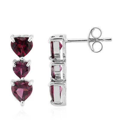 Orecchini in argento con Rodolite