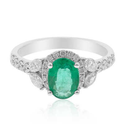 Anello in oro con Smeraldo Zambia AAA (CIRARI)