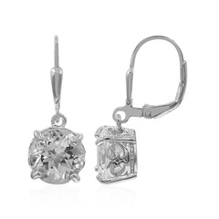 Orecchini in argento con Topazio Bianco