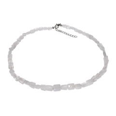Collana in argento con Calcedonio Turco