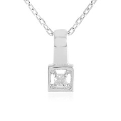Collana in argento con Diamante I3 (J)