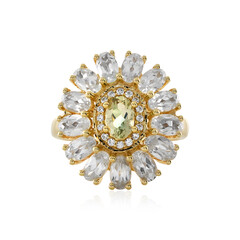Anello in oro con Pietra del Sole dell'Oregon